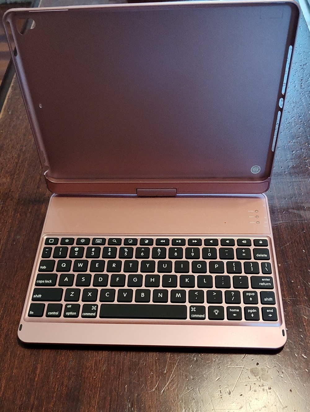 Source Unknown Rose Gold Bluetooth Tablet Keyboard Case